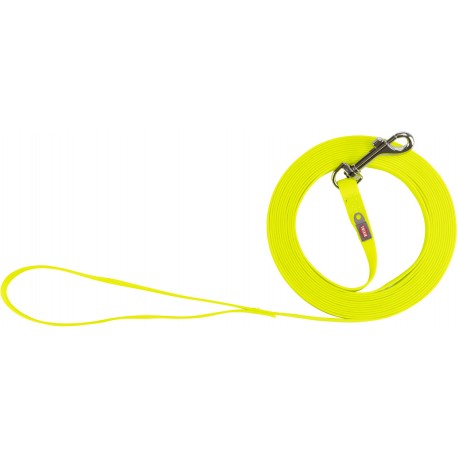 Linka treningowa Easy Life, dla psa, S–M: 15 m/13 mm, neonowożółta