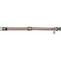 Obroża dla kota, dla kota, paski, 20–30 cm/10 mm, niebieski/pomarańczowy