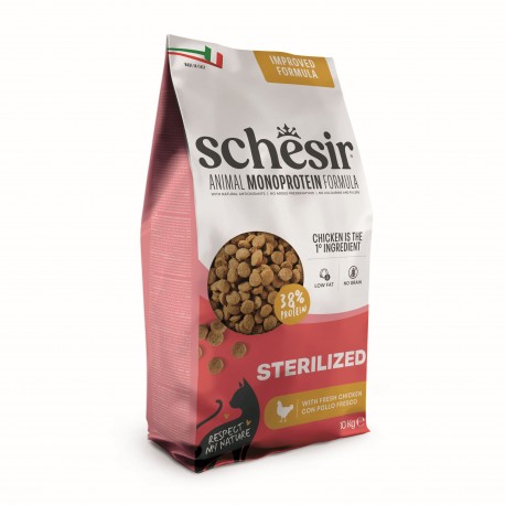 Animal Monoprotein Formula Sterilized, karma sucha, dla kota po sterylizacji, kurczak, 10 kg, worek