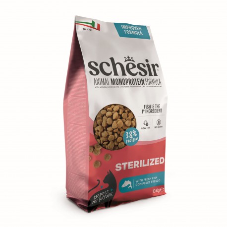 Animal Monoprotein Formula Sterilized, karma sucha, dla kota po sterylizacji, ryba, 10 kg, worek