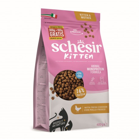 Animal Monoprotein Formula Kitten, karma sucha, dla kociąt, kurczak, 400 g, worek
