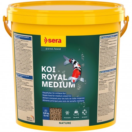 Koi Royal Medium 21 l, granulat - pokarm postawowy dla Koi