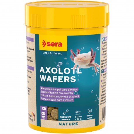 Axolotl Wafers, pokarm, dla aksolotli, chipsy, podstawowy, 100 ml (40 g), dla aksolotli powyżej 12 cm