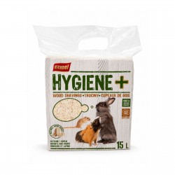 Trociny naturalne dla zwierząt dla gryzoni i królika, 15l, WOOD SHAVINGS 15L