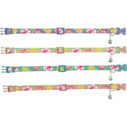 Obroża dla kota, dla kota, kwiaty, 20–34 cm/10 mm, różne kolory