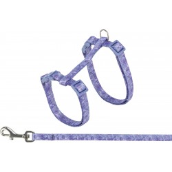 Szelki dla kota ze smyczą, dla kota, geometria, 27–45 cm/10 mm, 1,20 m, różne kolory