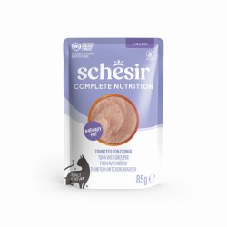 Complete Nutrition, karma mokra, dla kota, tuńczyk i strzępiel, mus, 85g, saszetka