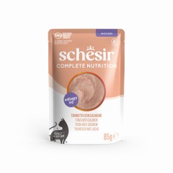 Complete Nutrition, karma mokra, dla kota, tuńczyk i łosoś, mus, 85g, saszetka