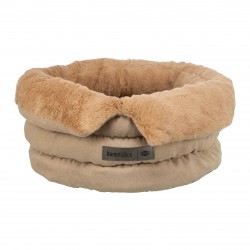Legowisko Liano Soft, dla psa, okrągłe, o 45 cm, piaskowy/brązowy