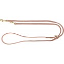 Smycz przepinana Pure, dla psa, skórzana, XS–S: 2 m/10 mm, różowa