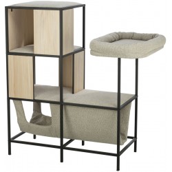 Drapak CityStyle, dla kota, z metalową ramą, 100 cm, kremowy