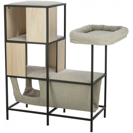 Drapak CityStyle, dla kota, z metalową ramą, 100 cm, kremowy