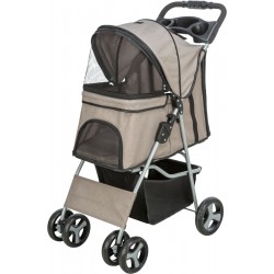 Wózek spacerowy, dla psa, 47 × 100 × 80 cm, 4,9 kg, taupe