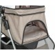 Wózek spacerowy, dla psa, 47 × 100 × 80 cm, 4,9 kg, taupe