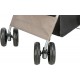Wózek spacerowy, dla psa, 47 × 100 × 80 cm, 4,9 kg, taupe