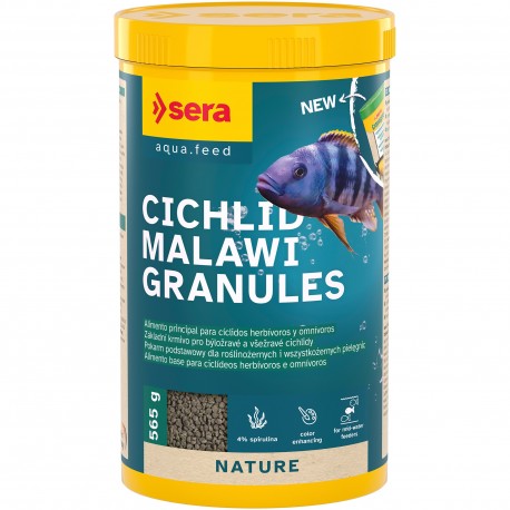 Cichlid Malawi Granules 1.000 ml (565 g) - pokarm roślinny w granulacie