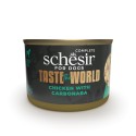 Taste the world, karma mokra, dla psów, kurczak z carbonarą, 150 g, puszka