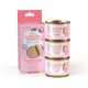Baby Mousse multipack, karma mokra, dla kociąt, mus z rozdrobnionym kurczakiem i łososiem, 3x55 g, puszka