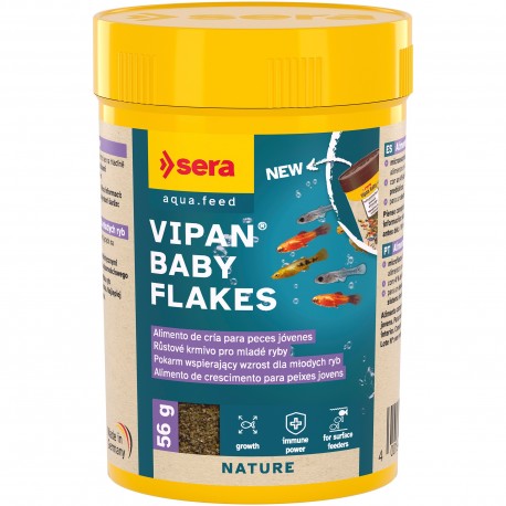 Vipan Baby Flakes 100 ml (56 g) - pokarm dla młodych ryb w płatkach