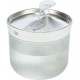 Fontanna Aqua Clear, dla kota, plastik/stal nierdzewna, 2,5 l/18 × 16 × 18 cm, biała