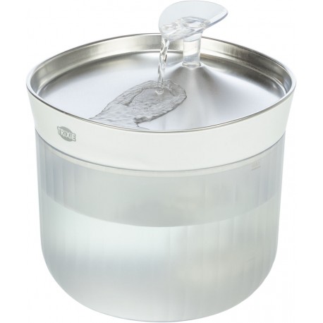 Fontanna Aqua Clear, dla kota, plastik/stal nierdzewna, 2,5 l/18 × 16 × 18 cm, biała