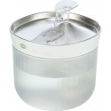 Fontanna Aqua Clear, dla kota, plastik/stal nierdzewna, 2,5 l/18 × 16 × 18 cm, biała