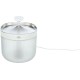 Fontanna Aqua Clear, dla kota, plastik/stal nierdzewna, 2,5 l/18 × 16 × 18 cm, biała