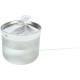 Fontanna Aqua Clear, dla kota, plastik/stal nierdzewna, 2,5 l/18 × 16 × 18 cm, biała