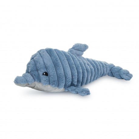 Zabawka pluszowa dla psa, Delfin, z piszczałką, szeleszczący papier w środku, ok 66 cm
