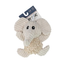 Zabawka pluszowa dla psa, Słonik, z piszczałką, szeleszczący papier w uszach, ok 25 cm