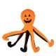 Zabawka pluszowa dla psa, Dynia ośmiornica, z piszczałką, szeleszczący papier w mackach, ok 66 cm