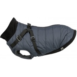 Pontis, płaszczyk z szelkami, dla psa, niebieski, S: 40 cm
