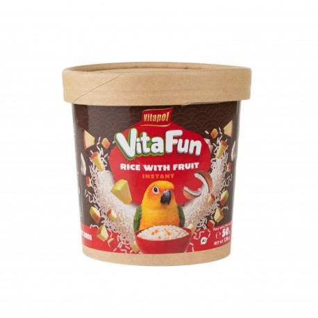 VitaFun Ryż instant z owocami dla papug i ptaków ozdobnych, 50 g