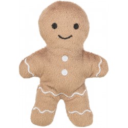 Xmas Piernikowy ludzik, zabawka, dla kota, plusz, z kocimiętką, 11 cm