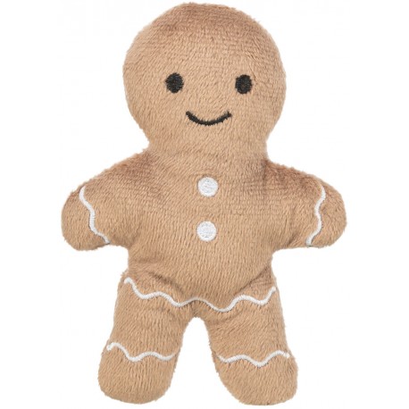 Xmas Piernikowy ludzik, zabawka, dla kota, plusz, z kocimiętką, 11 cm