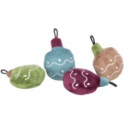 Xmas Bombka choinkowa, zabawka, dla kota, plusz, z kocimiętką, 10 cm, różne wzory