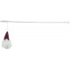 Xmas Wędka skrzat, zabawka, dla kota, drewno, z kocimiętką, 46 cm