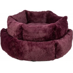 Xmas Bed Stars, legowisko, dla kota, okrągłe, bordowe, o 60 cm