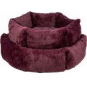 Xmas Bed Stars, legowisko, dla kota, okrągłe, bordowe, o 60 cm