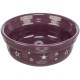 Xmas Miska ceramiczna, dla psa i kota, mix kolorów: bordowa i zielona, 0,25 l/o 13 cm