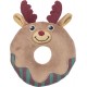 Xmas Donut - Łoś, zabawka, dla psa, szara, plusz, 14 cm
