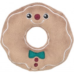 Xmas Mr. Donut, zabawka, dla psa, plusz, o 10 cm