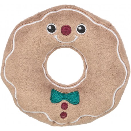 Xmas Mr. Donut, zabawka, dla psa, plusz, o 10 cm