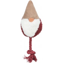 Xmas Skrzat ze sznurem, zabawka, dla psa, plusz/sznur, 21 cm