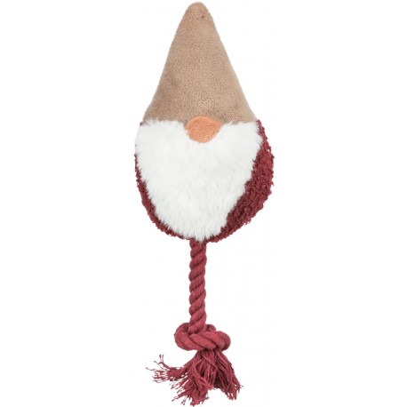 Xmas Skrzat ze sznurem, zabawka, dla psa, plusz/sznur, 21 cm
