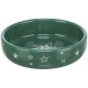 Xmas Miska ceramiczna, dla psa i kota, mix kolorów: bordowa i zielona, 0,4 l/o 15 cm