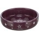 Xmas Miska ceramiczna, dla psa i kota, mix kolorów: bordowa i zielona, 0,4 l/o 15 cm