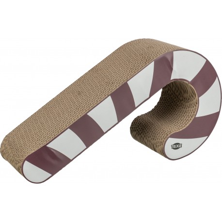Xmas Laska cukrowa, drapak, dla kota, ciemnoczerwony/biały, karton, 42 × 13 × 21,5 cm