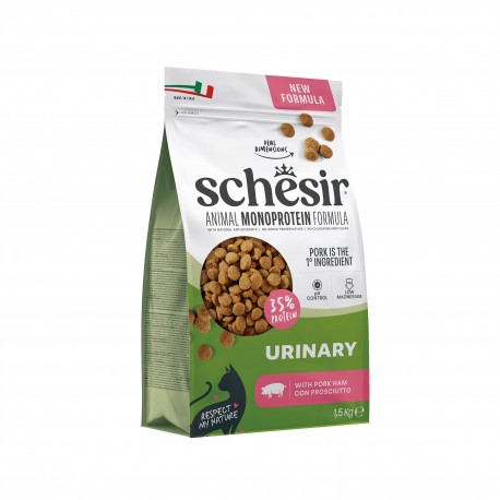 Animal Monoprotein Formula Urinary, karma sucha, dla dorosłego kota, szynka wieprzowa, 1,5 kg, worek