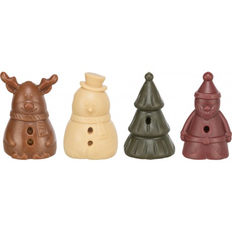 Xmas mix figurek (bałwan, renifer, choinka, Mikołaj), przysmak, dla psa, 65 g, 56/OPAK